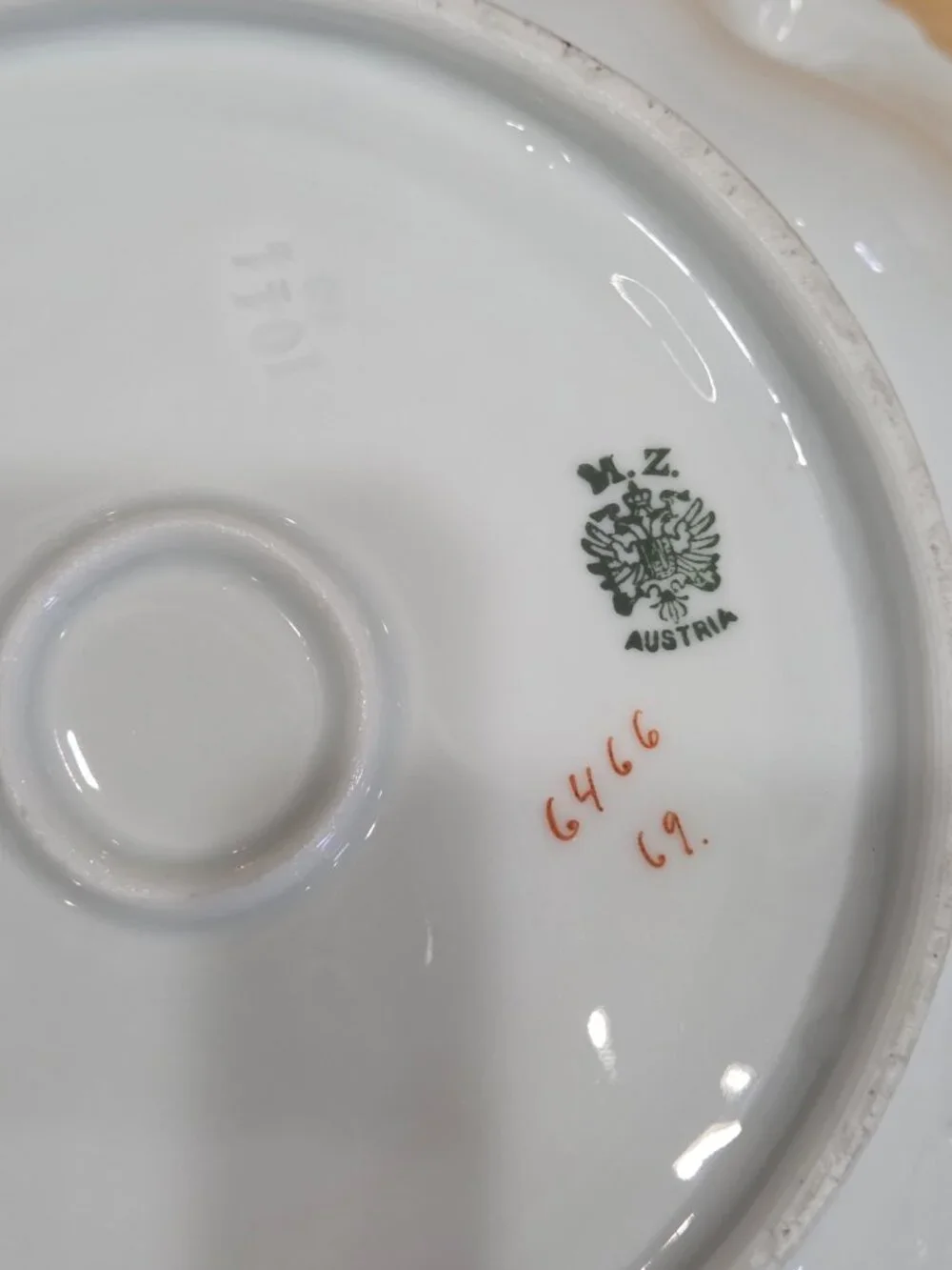 Antique MZ Austria Porcelain Berry Bowl Set Mold 1044 Moritz Zdekauer